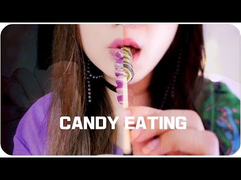 ASMR 2컬러 레이어드 입소리 캔디이팅/layered color Eating/Candy Eating  /キャンディー食べる  Korean ASMR