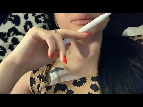 ASMR| TRACING YOUR FACE & RELAXING WHISPER RAMBLES