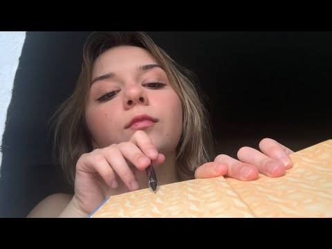 tingly tracing and measuring your face asmr