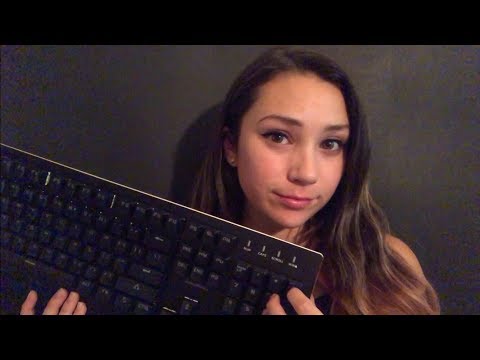 ASMR Tingly Typing Sounds *Whispered Voice Over*