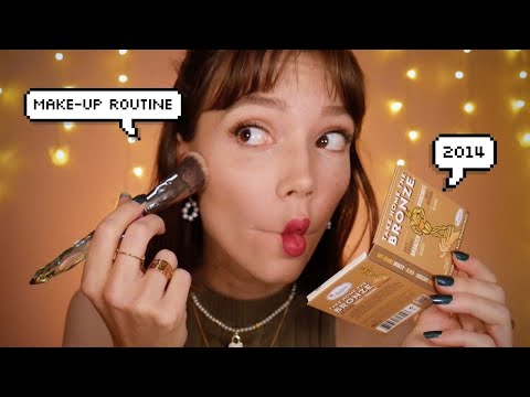 ASMR | RP Youtubeuse Beauté en 2014 - Make-up Routine 🤪💄