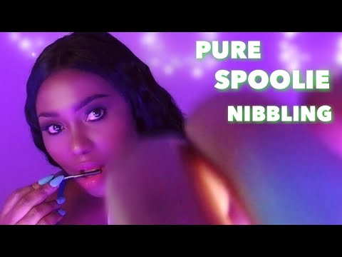 ASMR | SPOOLIE NIBBLING & UP-CLOSE MOUTH SOUNDS