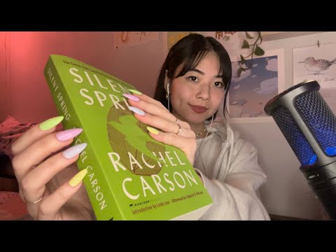 BOOK TAPPING ASMR: tapping, scratching, tracing, whispers