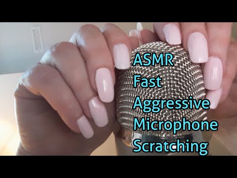 ASMR Fast Aggressive Microphone Scratching(No Talking)