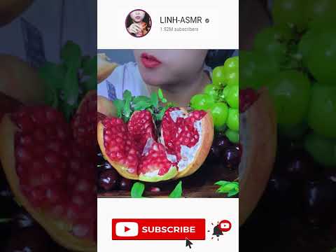 #shortvideo eating fruits platter with #linhasmr