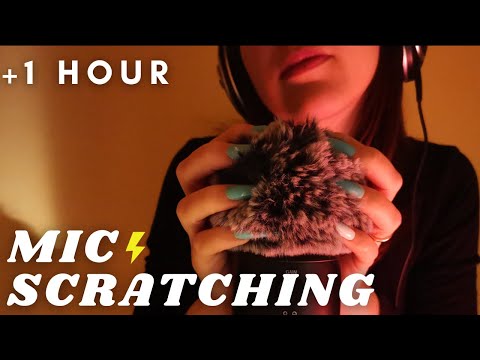 ASMR - FAST and AGGRESSIVE SCALP SCRATCHING MASSAGE | mic scratching with FLUFFY cover | NO talking