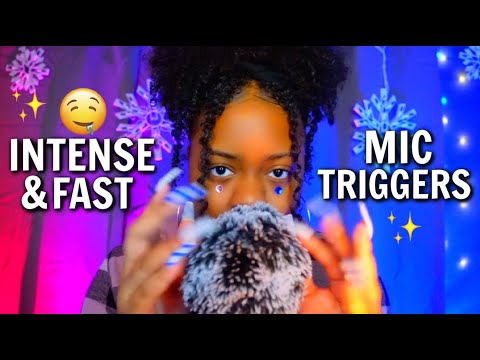 ASMR ✨INTENSE FAST MIC TRIGGERS 💛⚡✨ (THIS VIDEO WILL MELT YOUR BRAIN OMG 🤤)~