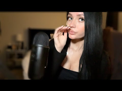 ASMR| CLICKY WHISPER RAMBLE WITH INAUDIBLE WHISPERS & PERSONAL ATTENTION