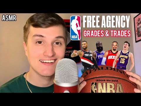 [ASMR] NBA Free Agency Grades & Trade Talk 🏀💤 (whisper ramble)