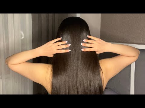 ASMR | Brushing My Hair & Putting It Into Different Styles #asmr #hair #hairplay