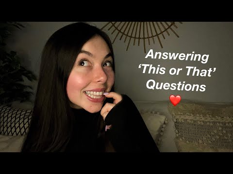 ASMR ANSWERING ‘THIS OR THAT’ QUESTIONS | GET TO KNOW ME 😆