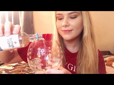 *ASMR WINE TIME* (soft spoken rambles, getting in our feelings, poetry reading!!!)