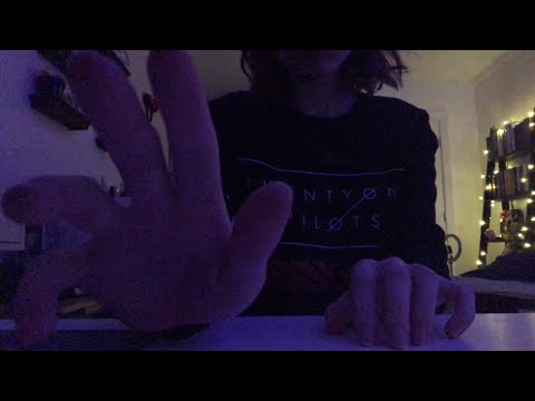 ASMR | Dark Table Tapping & Hand Movements 💤 | LoFi