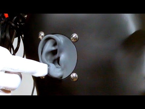 ASMR leather case & ear touching & tapping & crinkle souds (binaural recording)