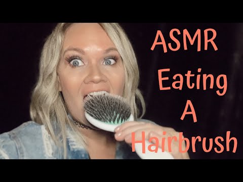 ASMR Eating a Hair Brush Mukbang