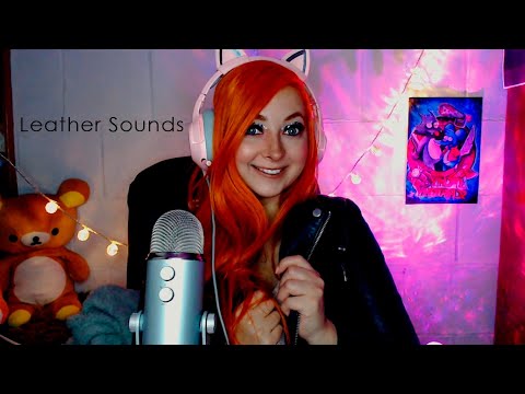 ✨ ASMR Leather Sounds Rubbing Tapping and Scratching