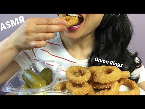 ASMR Fried Onion Rings (Cooking + Eating Sounds) | SAS-ASMR