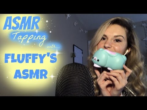 ASMR Tapping w/ Fluffy! // Whispering
