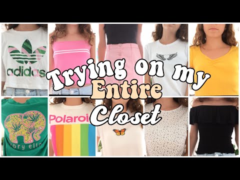 Trying on EVERYTHING in my Closet!