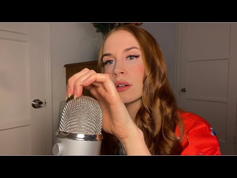 🌿ASMR🌿 Microphone Scratching — No Cover/Muff & Light/Sporadic Talking (Whispered)