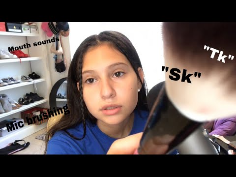 Asmr~saying “tk” “sk” Hand movement’s,water sounds,tape sounds,mouth sounds