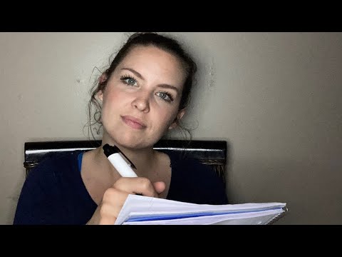 ASMR | Roleplay Therapy Session (pen scribbling, soft whispering)