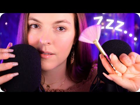 ASMR Counting You To Sleep While It Gets Darker (Delay, Mic Scratching & Brushing)