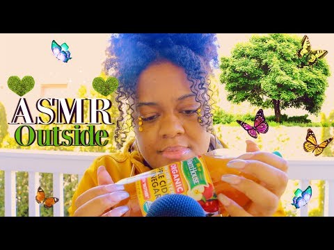 I Tried ASMR Outside... 🌳🍀🍃 *Delicious Triggers*
