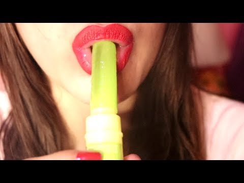 ASMR Lollipop Pushpop Lemon Eating Sounds