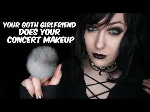 ASMR Your Goth Girlfriend Does Your Concert Makeup