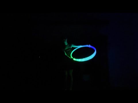 LED Hula Hoop ASMR💫 Flow State🔵 Whispers + Entrancing Visuals🌀