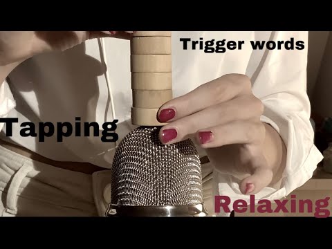 ASMR trigger words while tapping