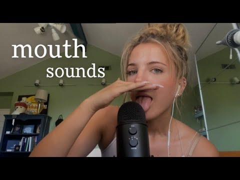 ASMR SENSITIVE WET MOUTH SOUNDS 💦 (mic licking, tongue swirling, kisses)