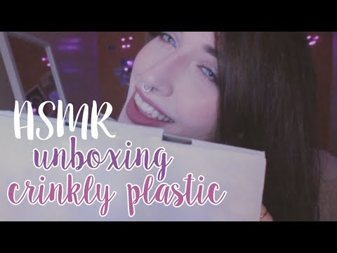 ASMR ♡ unboxing/crinkly plastic/tapping (brazilian portuguese)