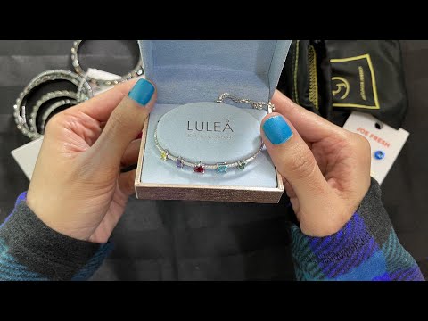ASMR Jewelry Haul(jewelry sounds) Show and Tell  Soft Spoken -