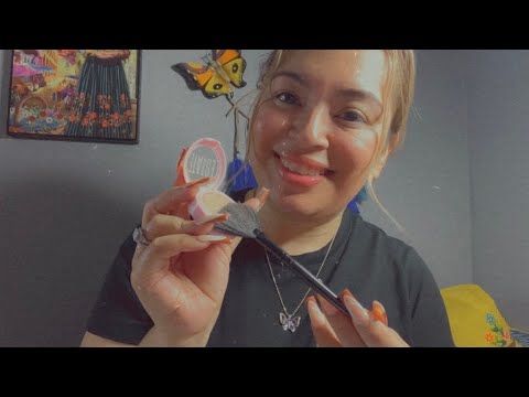 ASMR| Bestie does your makeup to go out & celebrate 7,000+ Subscribers 🥳- camera sounds