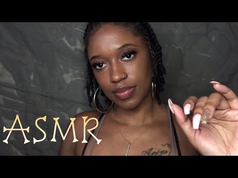ASMR HAND MOVEMENTS REPEATING WORDS | SOFT SPA BACKGROUND MUSIC