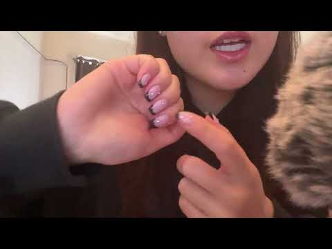 ASMR with new nails and mini haul