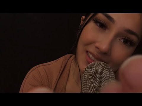 ASMR tickling you with mouth sounds