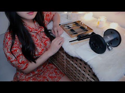 ASMR Traditional Chinese Ear Cleaning, Satisfying Ear Wax Removal /No Talking