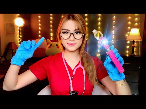 ASMR FAST Nurse Exam  ⚡Light Triggers, Medical Roleplay, Cranial Nerve Exam