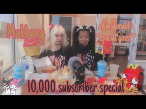Mcdonalds mukbang with my bestie!🍟 (10k sub special)