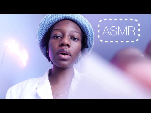ASMR NURSE REMOVES TAPE FROM YOUR FACE + INAUDIBLE WHISPERS, RAMBLING 👩🏾‍⚕️