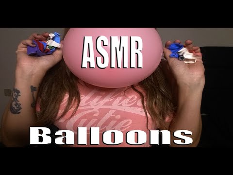 {ASMR} Balloon Sounds | Tapping | Rubbing | Inflating | Deflating
