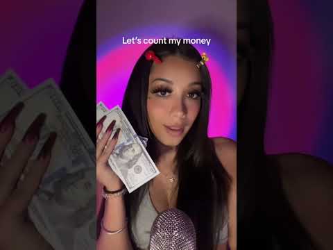LETS COUNT ALL MY MONEY 🤑 #asmr #its #fake #money #relax
