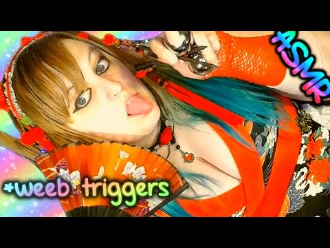 ASMR 🍜 Weeb Triggers ♡ Geisha, Otaku, Kimono, Baoding Balls, Chopsticks, Fan, Asian, Weeaboo, Calm ♡
