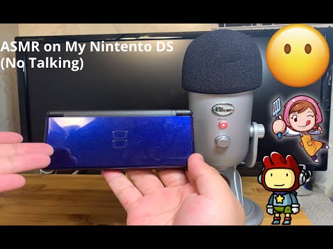 ASMR Nintendo DS Lite Tapping and Scratching Sounds (No Talking)