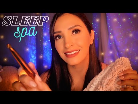 ASMR Sleep Spa | FULL BODY TRACING | Treatment for Relaxing | Ear to Ear Whispers