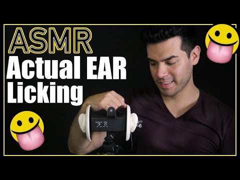 ASMR - ACTUAL Ear Licking Sounds 2 (Male Whisper and Licks for Sleep & Relaxation)