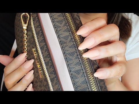 ASMR Purse Scratching and Tapping | No Talking